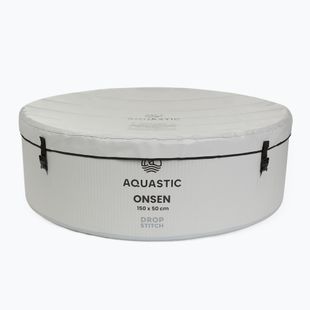 Надуваем басейн AQUASTIC ONSEN drop stitch 700 л 150 см сив