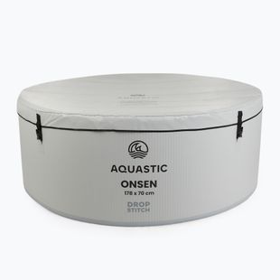 Надуваем басейн AQUASTIC ONSEN drop stitch 1200 л 178 см сив