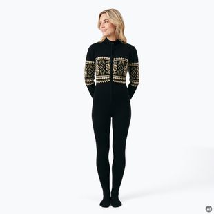 Дамски гащеризон Woolcano SWT1095 Czarny/Kremowy
