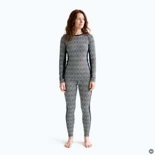 Дамски комплект термобельо Woolcano SET1109 Granatowy