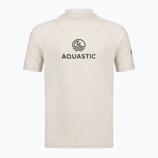 Мъжка тениска AQUASTIC Rimos UV 50+ UPF beige