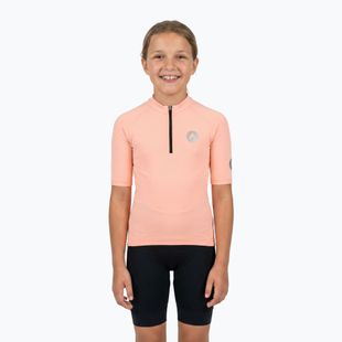 Детска велосипедна тениска ATTABO TEVRA JR с къс цип, розова
