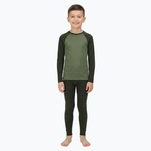 Детски комплект термо бельо WOOLCANO Merino SET0982 khaki