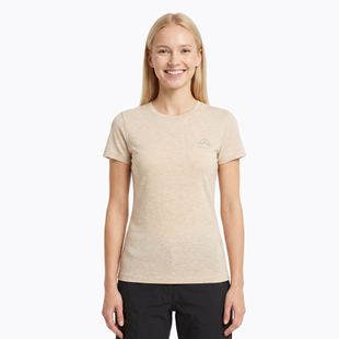 Дамска тениска за трекинг KADVA Merivra merino beige