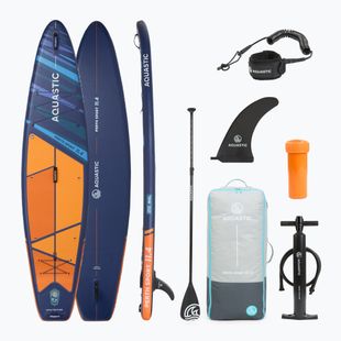 Комплект надуваема дъска SUP Perth Sport 11'4" MSL allround оранжев