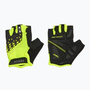 Велосипедни ръкавици ATTABO Vito gel shock proof lime/black