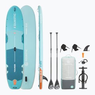 Комплект надуваема дъска SUP AQUASTIC Tourer 12'0" 2-os green