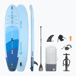 Комплект надуваема дъска SUP AQUASTIC This 12'0" blue