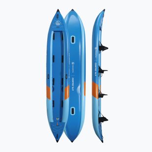 Надуваем каяк 4-osobowy AQUASTIC Cortez 16'9" hybrid blue