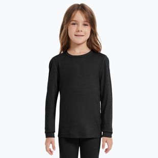Детски термоактивен суитшърт WOOLCANO 100% MERINO TOP00947 black