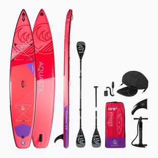 AQUASTIC Touring SUP дъска 12'6" червена AQS-SUP004