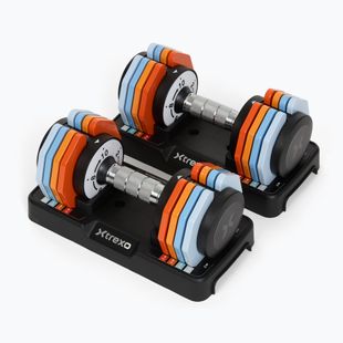 Комплект регулируеми дъмбели XTREXO 2 x 10 kg multicolor