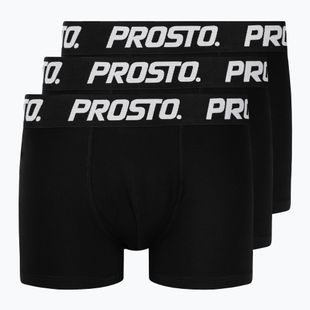 Мъжки боксерки PROSTO Boxers 3 бр. black