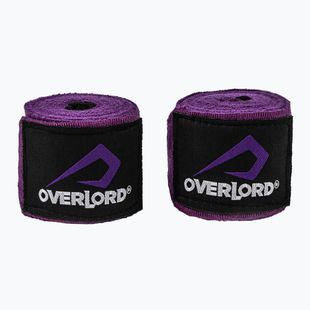 Боксови бандажи Overlord еластични 350 cm purple