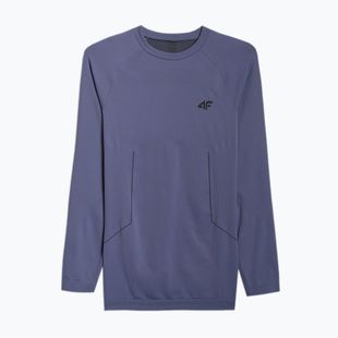Мъжка термоактивна блуза с дълъг ръкав 4F M233 denim