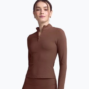 Дамски анцуг с дълъг ръкав JOYINME Motion LS 1/4 Zip chestnut