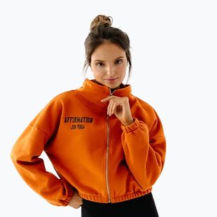 Дамски поларен суитшърт JoyInMe Zip Flow Sweatshirt pumpkin spice