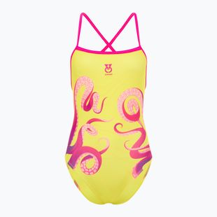 Дамски бански костюм от една част SWEEP Aqua Kraken pink/yellow