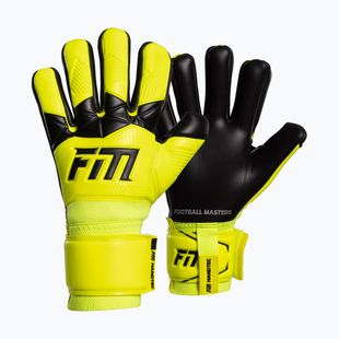 Вратарски ръкавици Football Masters Varis X yellow fluo