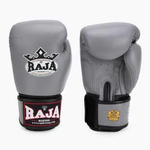 RAJA BOXING Единична стандартна естествена кожа сиви боксови ръкавици
