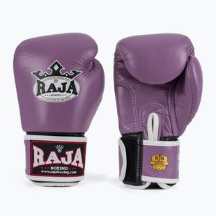 RAJA BOXING Единична стандартна естествена кожа лилави боксови ръкавици