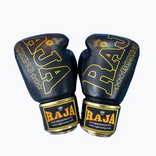 RAJA BOXING Произход Стандартни боксови ръкавици от естествена кожа черни