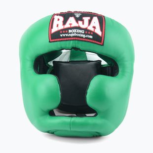 RAJA BOXING каска от естествена кожа зелена