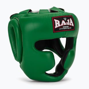 RAJA BOXING каска от естествена кожа зелена