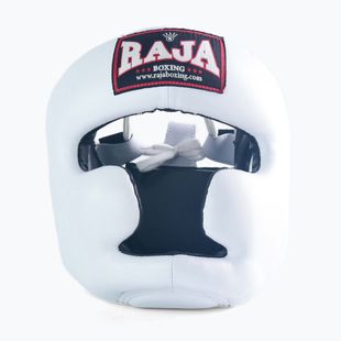 RAJA BOXING каска от естествена кожа бяла