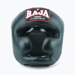 RAJA BOXING Полукожена черна боксова каска