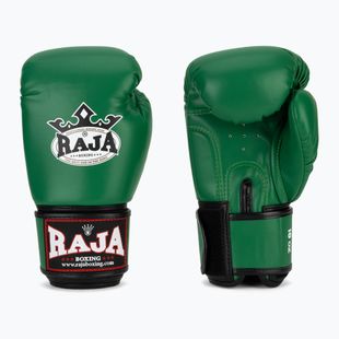 Боксови ръкавици RAJA BOXING Single Semi Leather green