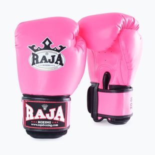 Боксови ръкавици RAJA BOXING Single Semi Leather pink
