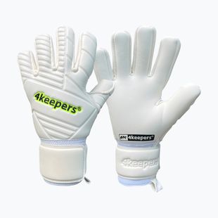 Детски вратарски ръкавици 4keepers Ретро 42 NC Jr white
