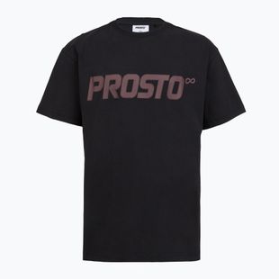 Мъжка тениска PROSTO Big Logo washed black