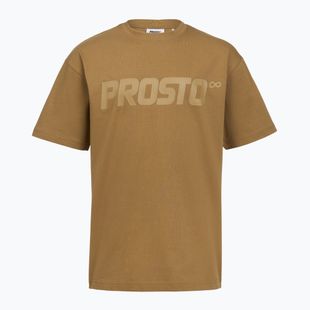 Мъжка тениска PROSTO Big Logo cinnamon beige