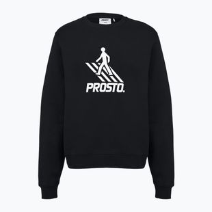Мъжки суитшърт PROSTO Crossing Crewneck black