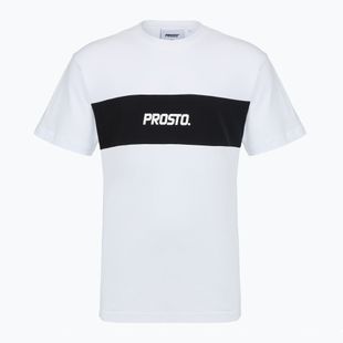 Мъжка тениска PROSTO Root white/black