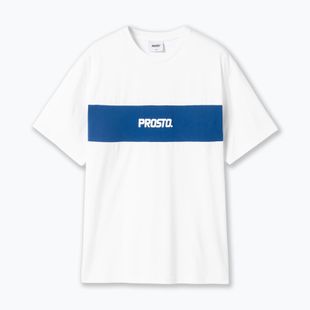 Мъжка тениска PROSTO Root white/navy blue