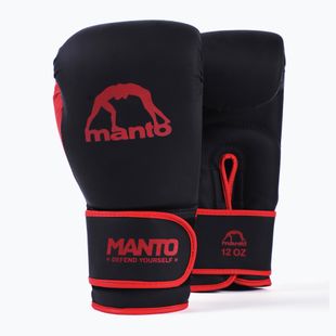 Боксови ръкавици MANTO Essential черно/червено