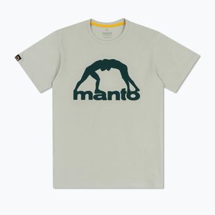 Мъжка тениска MANTO Vibe 25 light gray/dark green
