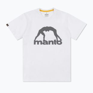 Мъжка тениска MANTO Vibe 25 white/grey