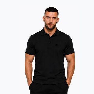 Мъжка поло тениска Octagon Legion Small Logo 3D Polo black