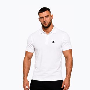 Мъжка поло тениска Octagon Legion Small Logo 3D Polo white