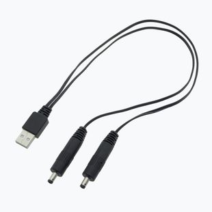 USB кабел за зареждане за отопляеми ръкавици, чехли и качулки Glovia GE33C, черен
