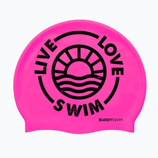 BuddySwim LLS2 Силиконова розова шапка за плуване