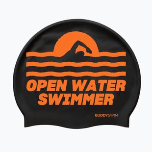 BuddySwim OWS Силиконова шапка за плуване черна / оранжева