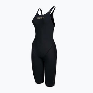 Дамски цял костюм за плуване ZONE3 FINA Approved Performance Gold Kneeskin black/gold