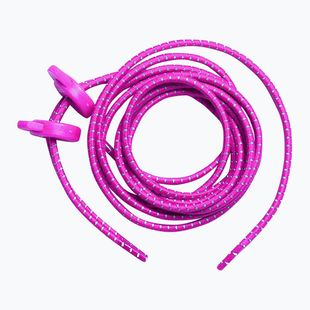 Самозатягащи се връзки ZONE3 Elastic neon pink