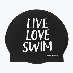 BuddySwim LLS Силиконова шапка за плуване черна