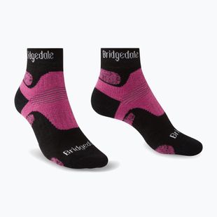 Дамски туристически чорапи Bridgedale Hike Midweight Performance Ankle black/pink